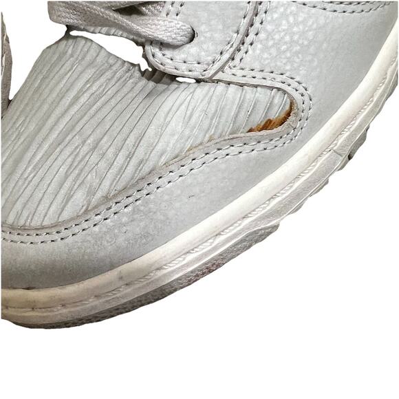 Nike Dunk Sky Hi Hidden Wedge Heel High Light Bone Metallic Red Bronze Shoes 8 - Picture 7 of 8